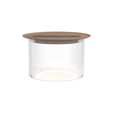 Load image into Gallery viewer, Carousel LED Table Lamp in Clear/Terracotta (Large/12-Inch).
