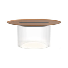 Load image into Gallery viewer, Carousel LED Table Lamp in Clear/Terracotta (Large/16-Inch).
