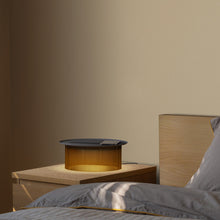 Load image into Gallery viewer, Carousel LED Table Lamp in bedroom.
