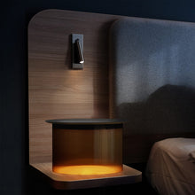 Load image into Gallery viewer, Carousel LED Table Lamp in bedroom.
