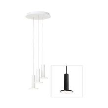 Load image into Gallery viewer, Cielo LED Chandelier in Black/Black (3-Light).
