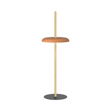 Load image into Gallery viewer, Nivel LED Floor Lamp in Oak/Terracotta.
