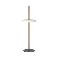 Load image into Gallery viewer, Nivel LED Floor Lamp in Walnut/White.
