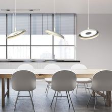 Load image into Gallery viewer, Nivel LED Pendant Light in living room.
