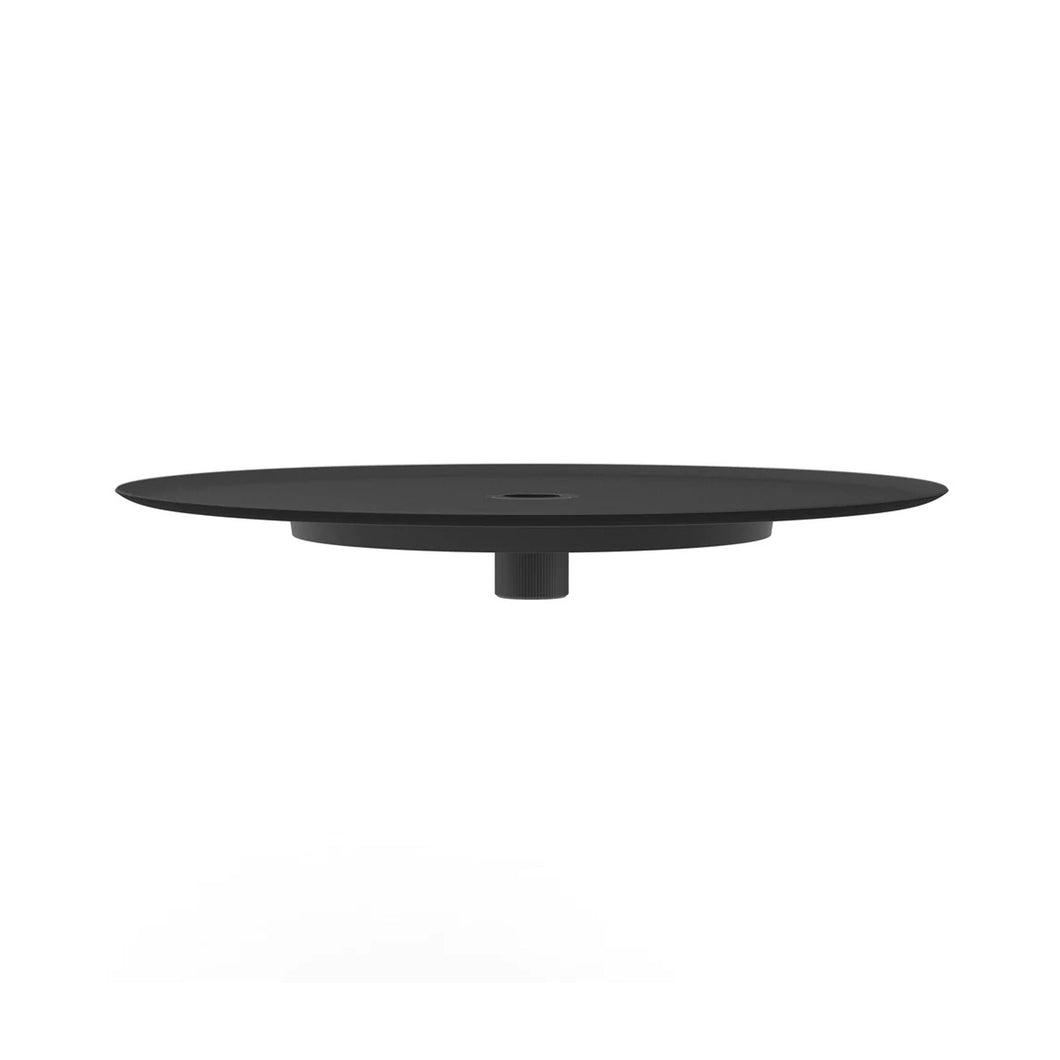 Nivel Module with Pedestal Tray in Black.