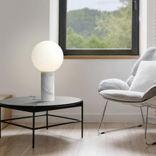 Load image into Gallery viewer, Pilar Table Lamp in living room.
