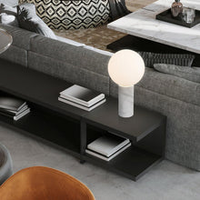 Load image into Gallery viewer, Pilar Table Lamp in living room.
