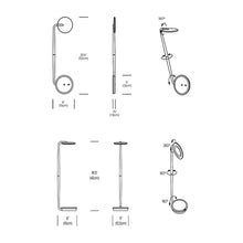 Load image into Gallery viewer, Pixo LED Wall Light - line drawing.
