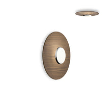 Load image into Gallery viewer, SKY Dome LED Flush Mount Ceiling Light in Walnut (Small).
