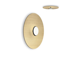 Load image into Gallery viewer, SKY Dome LED Flush Mount Ceiling Light in Matte Black White Oak (Medium).
