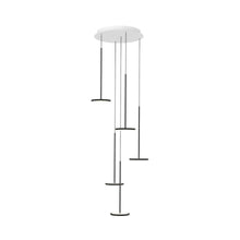 Load image into Gallery viewer, Sky LED Multi Light Pendant Light in Matte Black (5-Light).
