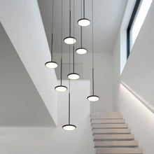 Load image into Gallery viewer, Sky LED Multi Light Pendant Light in living room.
