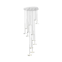 Load image into Gallery viewer, Sky LED Multi Light Pendant Light in Polished Aluminum (13-Light).
