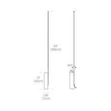 Load image into Gallery viewer, T.O LED Floor Lamp - line drawing.
