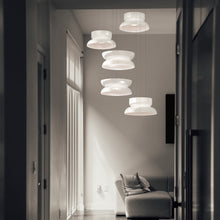 Load image into Gallery viewer, Totem Up/Down LED Pendant Light in living room.
