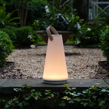 Load image into Gallery viewer, UMA LED Sound Lantern in Outside Area.
