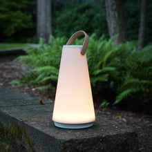 Load image into Gallery viewer, UMA LED Sound Lantern in Outside Area.
