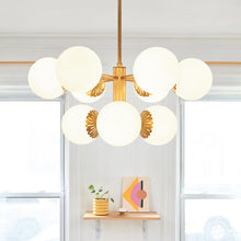 Load image into Gallery viewer, Paige Chandelier in living room.
