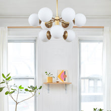 Load image into Gallery viewer, Paige Chandelier in living room.

