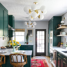 Load image into Gallery viewer, Paige Chandelier in dining room.
