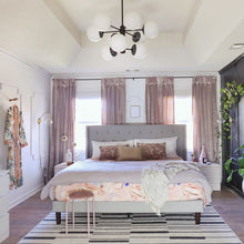 Load image into Gallery viewer, Paige Chandelier in living room.
