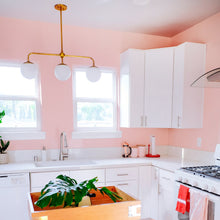 Load image into Gallery viewer, Paige Linear Suspension Light in kitchen.
