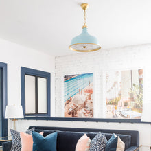 Load image into Gallery viewer, Painted No.1 Pendant Light in living room.

