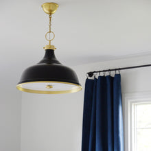 Load image into Gallery viewer, Painted No.1 Pendant Light in living room.
