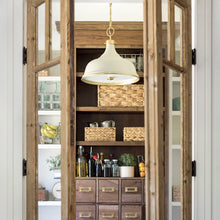 Load image into Gallery viewer, Painted No.1 Pendant Light in living room.
