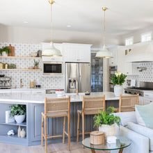 Load image into Gallery viewer, Painted No.1 Pendant Light in dining room.
