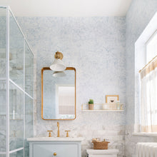 Load image into Gallery viewer, Painted No.2 Wall Light in bathroom.
