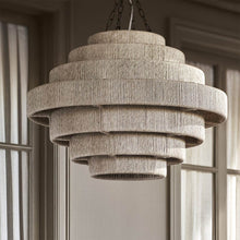 Load image into Gallery viewer, Everly Outdoor Pendant Light in living room.
