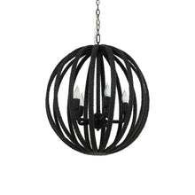 Load image into Gallery viewer, Madera Chandelier in Black.
