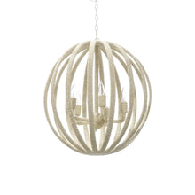 Load image into Gallery viewer, Madera Chandelier in White.
