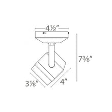 Load image into Gallery viewer, Paloma 522 LED Monopoint Spot Light - line drawing.
