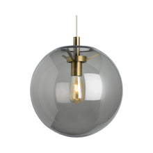 Load image into Gallery viewer, Palona Pendant Light in Aged Brass/Smoke/Incandescent.
