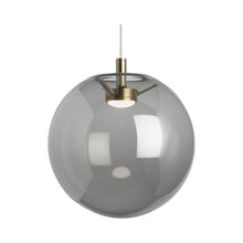 Load image into Gallery viewer, Palona Pendant Light in Aged Brass/Smoke/LED.
