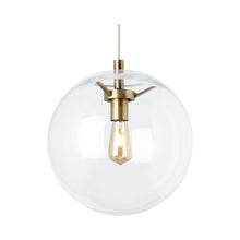 Load image into Gallery viewer, Palona Pendant Light in Satin Gold and Clear.
