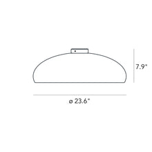 Load image into Gallery viewer, Pangen Flush Mount Ceiling Light - line-drawing.
