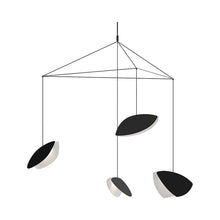 Load image into Gallery viewer, Papillons™ 4-Light LED Pendant Light in Large/Satin Black.

