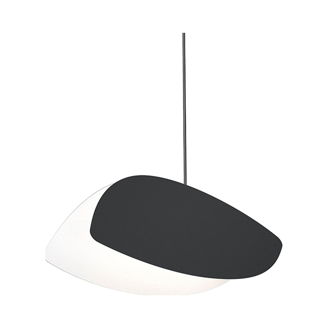 Papillons™ LED Pendant Light in Satin Black/5-Inch.