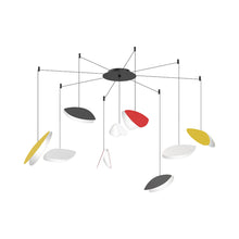 Load image into Gallery viewer, Papillons™ Swag LED Pendant Light in Satin Black / Satin Red / Satin Yellow / Satin White (9-Light).
