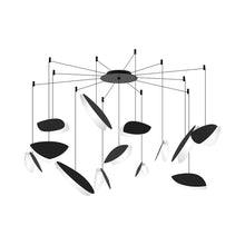 Load image into Gallery viewer, Papillons™ Swag LED Pendant Light in Satin Black (13-Light).
