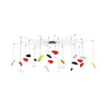 Load image into Gallery viewer, Papillons™ Swag LED Pendant Light in Satin Black / Satin Red / Satin Yellow / Satin White (24-Light).
