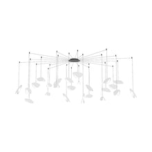 Load image into Gallery viewer, Papillons™ Swag LED Pendant Light in Satin White (24-Light).
