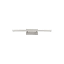 Load image into Gallery viewer, Parallax LED Bath Vanity Light in Brushed Nickel (Small).
