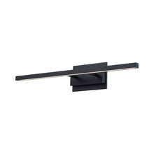 Load image into Gallery viewer, Parallax LED Bath Vanity Light in Black (Large).
