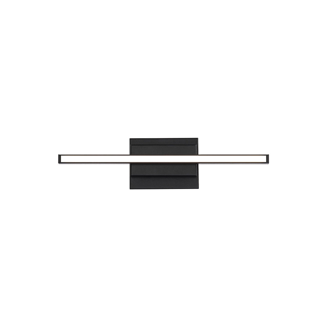 Parallax LED Bath Wall Light in Black (Small).