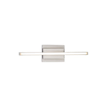 Load image into Gallery viewer, Parallax LED Bath Wall Light in Brushed Nickel (Small).
