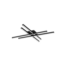 Load image into Gallery viewer, Parallax LED Flush Mount Ceiling Light in Black (Small).
